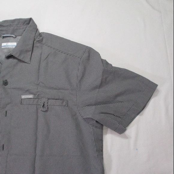 COLUMBIA Short Sleeve Button Down Shirt Medium - Picture 6 of 7